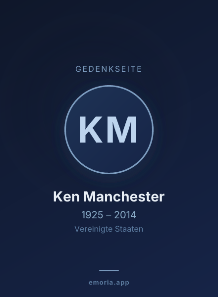 Gedenkportrait von Ken Manchester