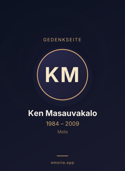 Gedenkportrait von Ken Masauvakalo