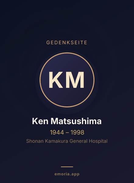 Gedenkportrait von Ken Matsushima