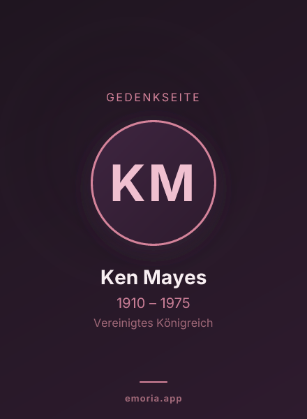 Gedenkportrait von Ken Mayes