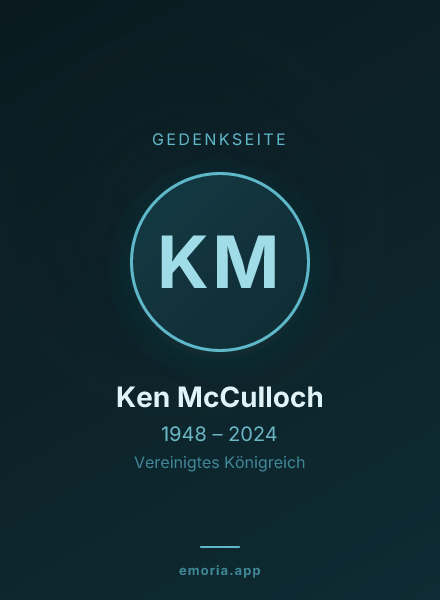 Gedenkportrait von Ken McCulloch
