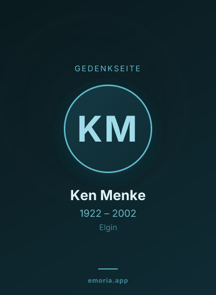 Gedenkportrait von Ken Menke