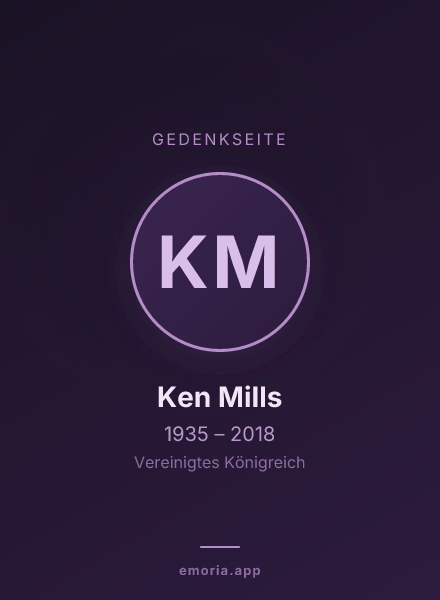 Gedenkportrait von Ken Mills