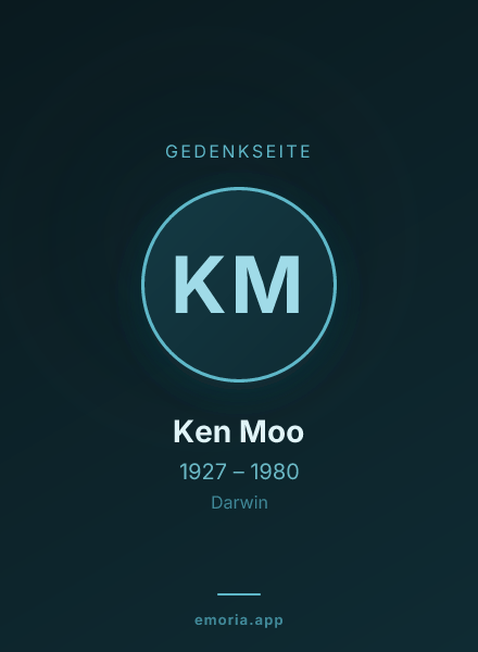 Gedenkportrait von Ken Moo