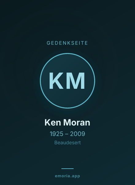 Gedenkportrait von Ken Moran