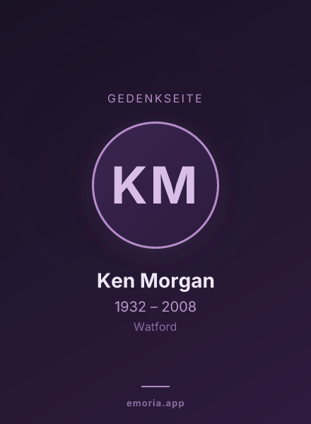 Gedenkportrait von Ken Morgan
