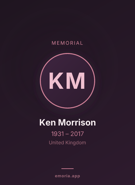 Memorial portrait of Ken Morrison
