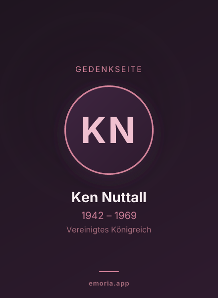 Gedenkportrait von Ken Nuttall