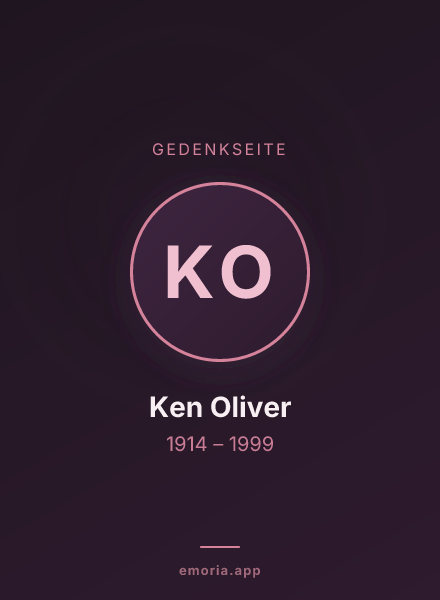 Gedenkportrait von Ken Oliver