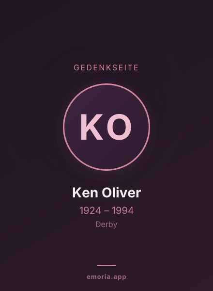 Gedenkportrait von Ken Oliver
