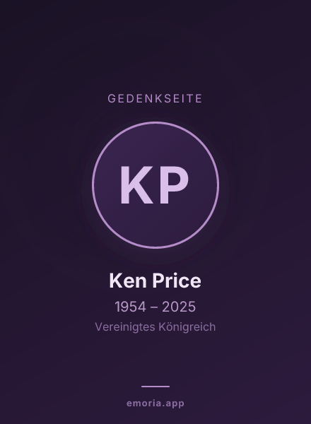 Gedenkportrait von Ken Price