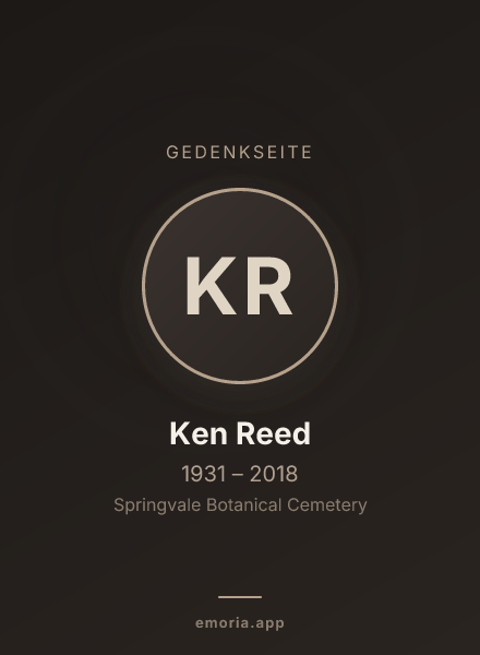 Gedenkportrait von Ken Reed
