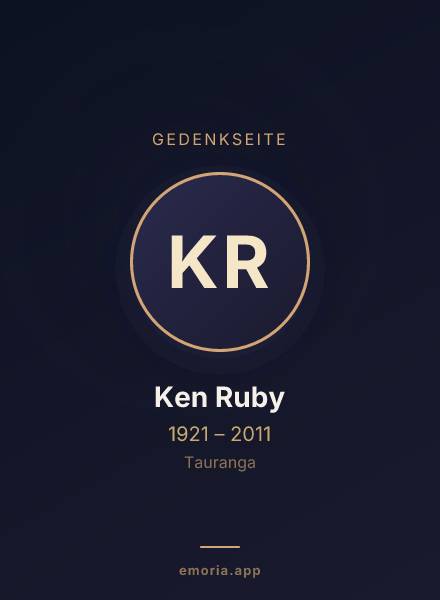 Gedenkportrait von Ken Ruby