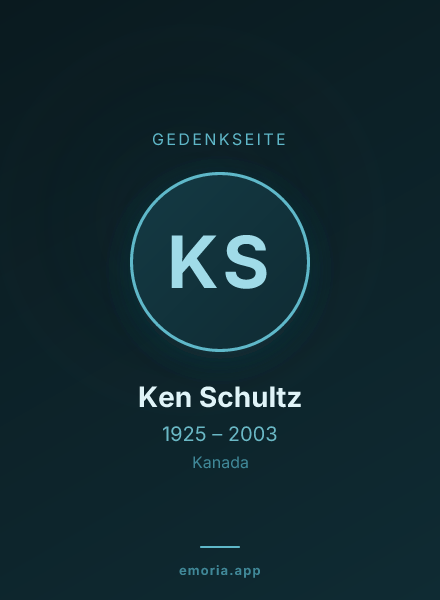Gedenkportrait von Ken Schultz