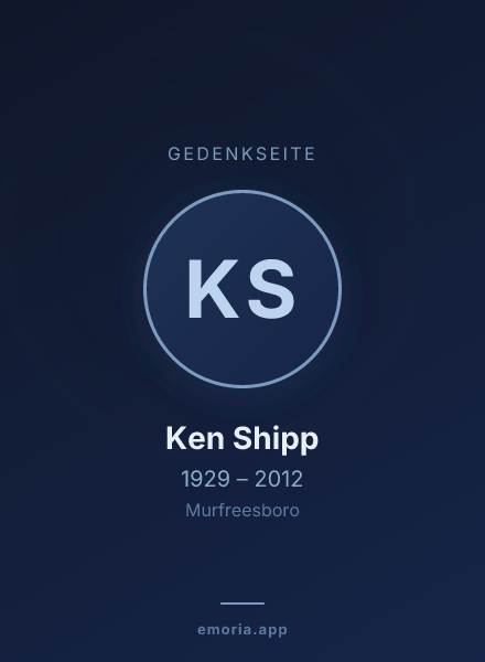 Gedenkportrait von Ken Shipp