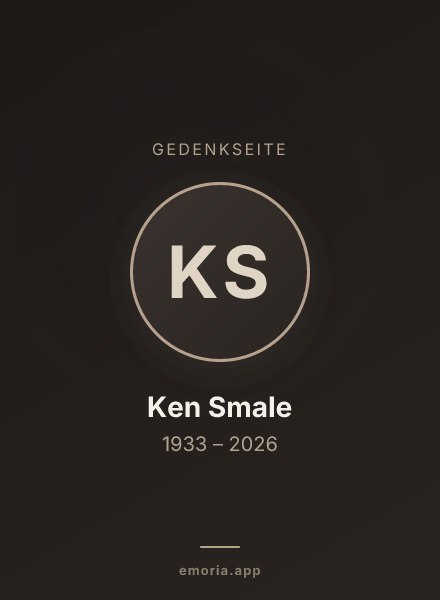 Gedenkportrait von Ken Smale