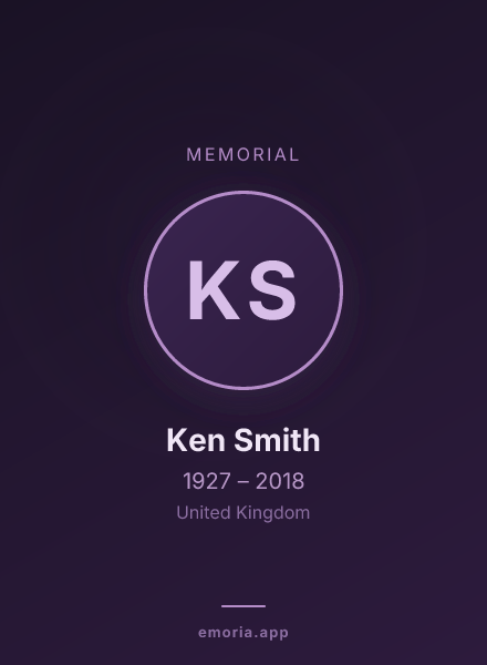 Memorial portrait of Ken Smith