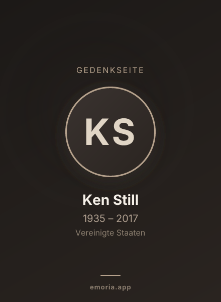 Gedenkportrait von Ken Still