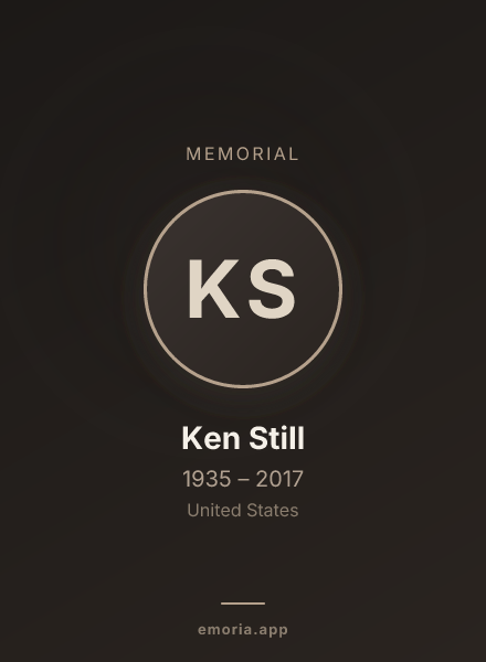 Memorial portrait of Ken Still