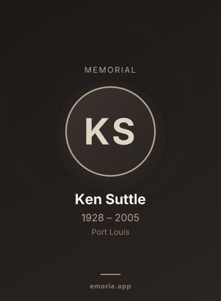 Memorial portrait of Ken Suttle