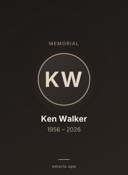 Memorial portrait of Ken Walker