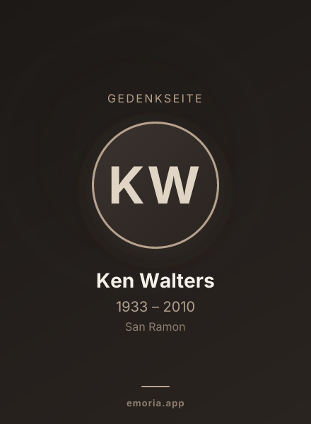 Gedenkportrait von Ken Walters