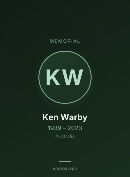 Memorial portrait of Ken Warby