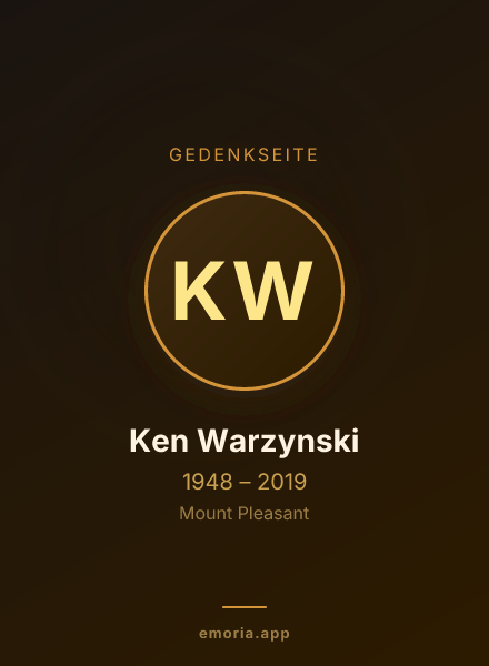 Gedenkportrait von Ken Warzynski