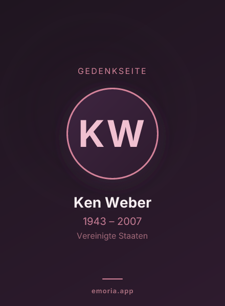 Gedenkportrait von Ken Weber