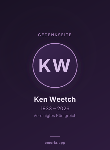 Gedenkportrait von Ken Weetch