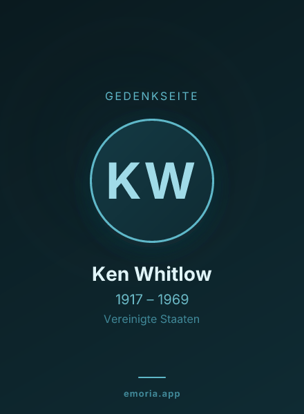 Gedenkportrait von Ken Whitlow
