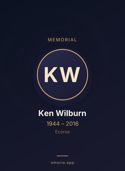 Memorial portrait of Ken Wilburn