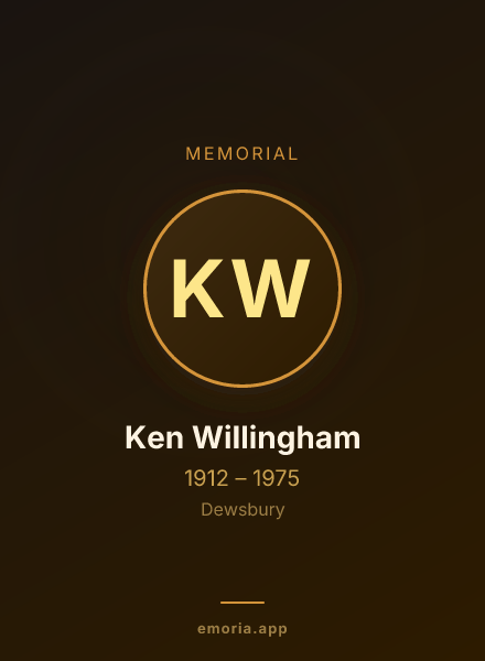 Memorial portrait of Ken Willingham