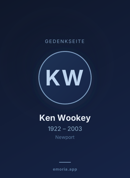 Gedenkportrait von Ken Wookey