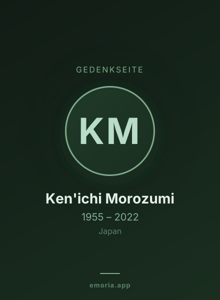 Gedenkportrait von Ken'ichi Morozumi