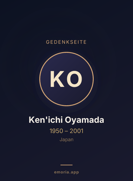 Gedenkportrait von Ken'ichi Oyamada