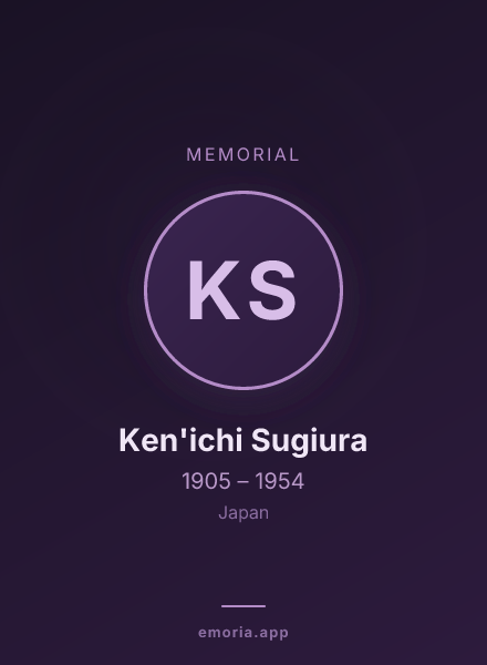 Memorial portrait of Ken'ichi Sugiura