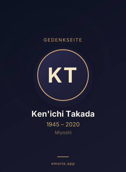Gedenkportrait von Ken'ichi Takada