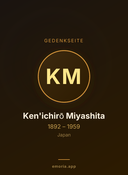 Gedenkportrait von Ken'ichirō Miyashita