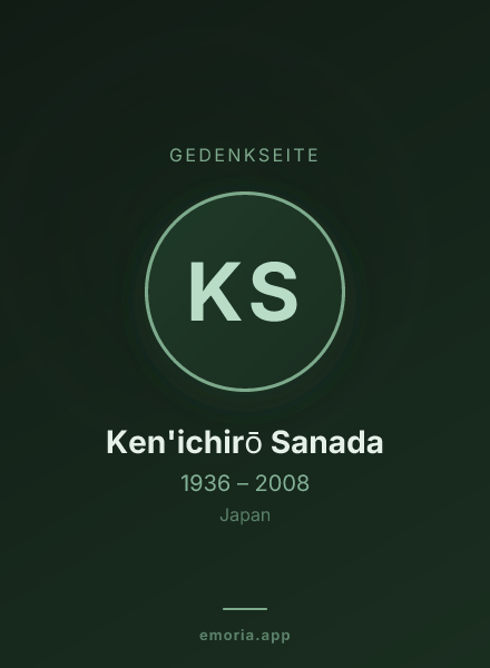 Gedenkportrait von Ken'ichirō Sanada