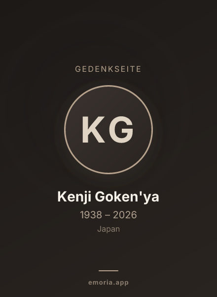 Gedenkportrait von Kenji Goken'ya