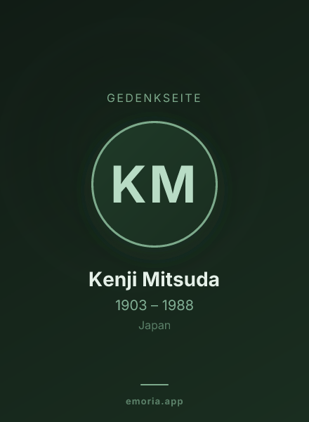 Gedenkportrait von Kenji Mitsuda