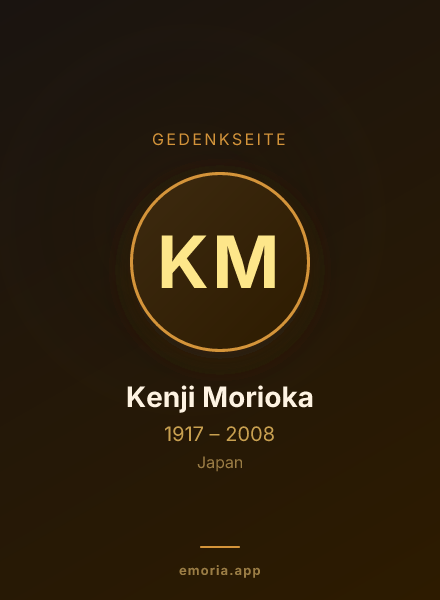 Gedenkportrait von Kenji Morioka