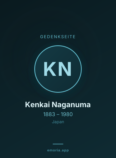 Gedenkportrait von Kenkai Naganuma