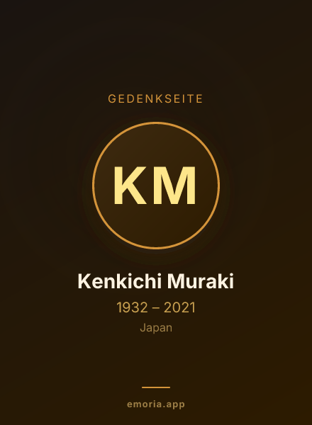 Gedenkportrait von Kenkichi Muraki