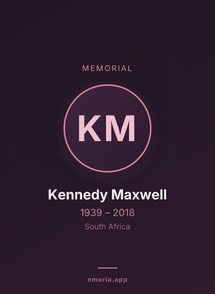 Memorial portrait of Kennedy Maxwell