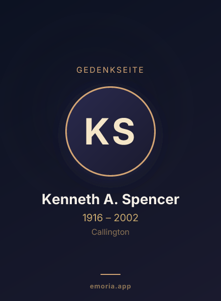 Gedenkportrait von Kenneth A. Spencer