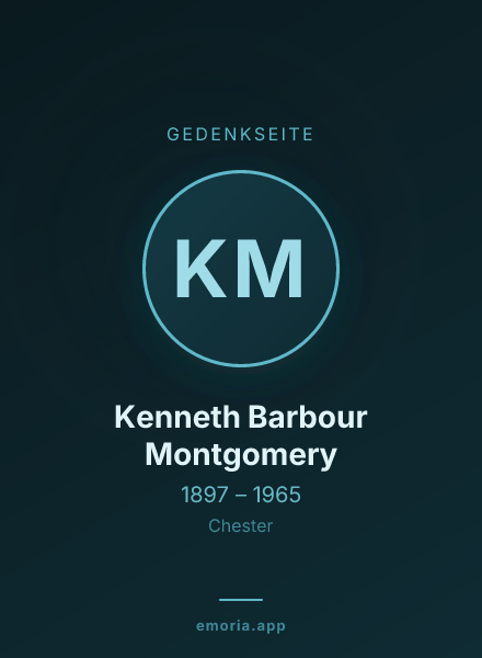 Gedenkportrait von Kenneth Barbour Montgomery