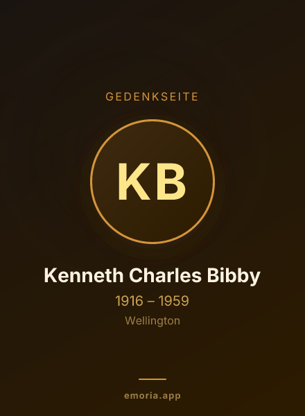 Gedenkportrait von Kenneth Charles Bibby