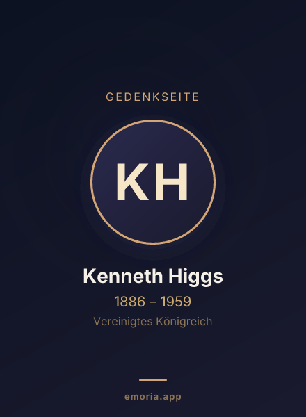 Gedenkportrait von Kenneth Higgs